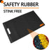 NonSlip Fish Fillet Mat, Heavy Duty Rollable Fish Bait Cutting Board, Large Size Fish Cleaning Mat (14 x 24“, Black)
