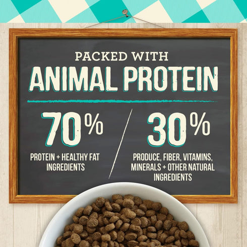 Merrick Purrfect Bistro Grain Free Dry Cat Food for Adult Cats, Real Salmon and Sweet Potato Recipe - 4 lb. Bag
