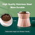 Elevated Cat Bowls, Raised Bowls for Food and Water, Beneficial for Digestion, Easy to Clean, Pink