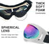 Ski Goggles Pack of 2 - Snowboard Motorcycle Glasses for Boys Girls Youth Men Women