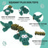 Squeaky Dog Toys for Large Dogs, Plush Stuffed Pet Toys with Crinkle Paper, Interactive Tug of War Toys
