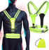 Reflective Running Vest, LED Safety Vest with Waist Pack, USB-C Rechargeable for Night Walking, Running, Biking