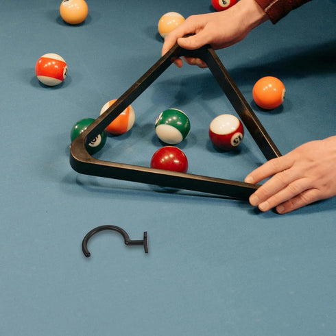ABOOFAN Billiard Table Cue Hook Pool Table Side Hanger Black Iron Snooker Supply Replacement Cue Rack Accessory