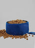 CALDO Collapsible Dog Bowl - Blue Food and Water Bowl for On-the-Go