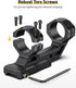 Offset CVLIFE Precision Cantilever Scope Mount - Dual Ring Scope Mount for Picatinny Rails - One Pieces