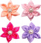 PET SHOW 4pcs Dog Flowers Collar Charms - Slides Attachment Accessories for Small Medium Large Dogs, Cats