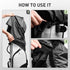 Golf Bag Rain Cover, Waterproof Hood Protection for Club Bags, Durable Lightweight