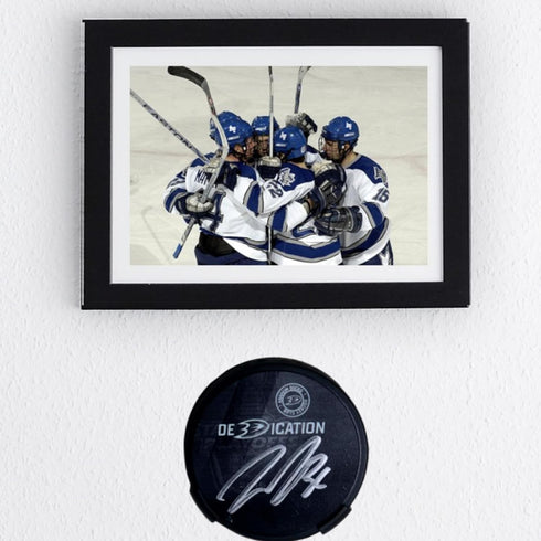 Hockey Puck Display Case Wall Mount, Player Gifts, Ice Hockey Wall Decor, Holder for All Pucks