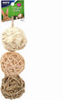 Ware Manufacturing Small Pet Nature Chew Balls Value Pack, Pack of 3 with Bell