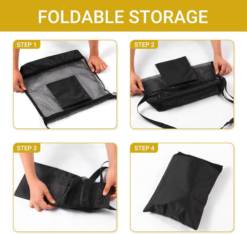 Durable Mesh Mushroom Foraging Bag with Pouch - Perfect for Outdoor Harvesting