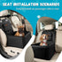 28lbs, Dog Car Seats for Small Dogs,Detachable Foldable Dog Booster Car Seat Under Pet Cat Car Seat Travel Bed