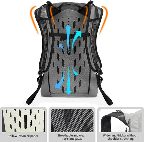 Hiking Hydration Backpack with 3L Water Bladder, 25L Water Backpack for Hiking, Cycling, Climbing, Camping for Men and