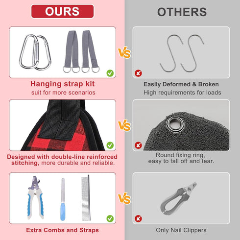 Hammock Trimming BEAUTYZOO Dog Grooming Harness for Nail - Adjustable Pet Restraint Sling for Small Medium Large