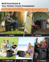 15'' 500 LBS New Upgraded XL Portable Toilet for Adults, Camping Toilet Tested With Lid & Removable Paper Holder