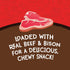 4 lb Meaty Treats Meatball Delights Beef, Rice, and Bison Recipe Meatballs Dog Treats, Tub