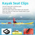 Kayak Seat Repair Kit, Seat Strap Clips and Tri-Glide Hooks for Lifetime Emotion
