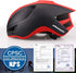 Shinmax Adult Bike Helmet with Removable Magnetic Goggles & USB Rechargeable LED Light, Adjustable Size