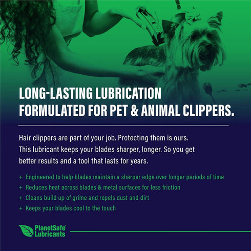 Planet Safe Pet Grooming Clipper Lubricant Oil | Non-Toxic, Odorless Clipper Oil for Hair Clippers and Trimmers