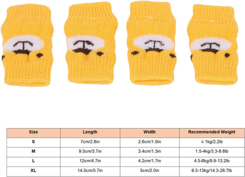 Tnfeeon Dog Leg Brace, 4Pcs Canine Joint Brace Hock Wraps Elbow Protector for Protecting Dog Legs from Injuries