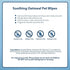 Best Pet Supplies 8" x 9" Pet Grooming Wipes for Dogs & Cats, 100 Pack, Plant-Based Deodorizer for Sensitive Skin