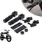 Foot Pegs for Super 73, CNC Bracket Foot Rest Pedals for Bike Super 73 S1/S2/RX (Black)