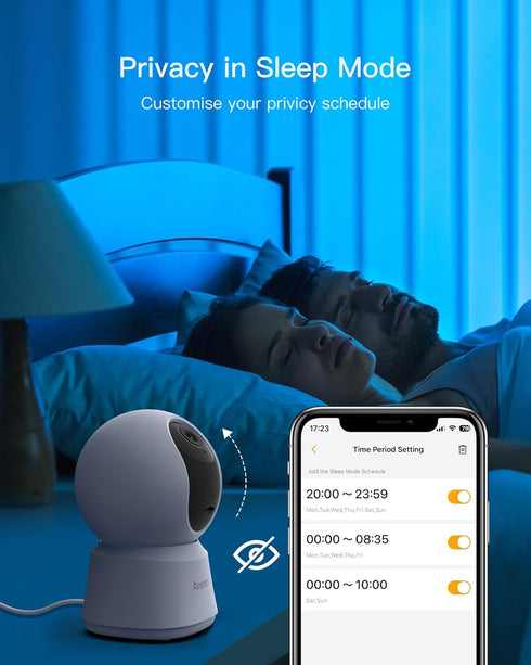 ARENTI 5G 4MP 2-Way Storage(P2Q) Indoor Security Camera, Pet Camera with Speaker for Dog/Cat, Baby Monitor with Phone