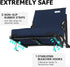 behairity Portable Stadium Seat for Bleachers with Back Support, Wide Padded Bleacher Chair with High Back and Thick