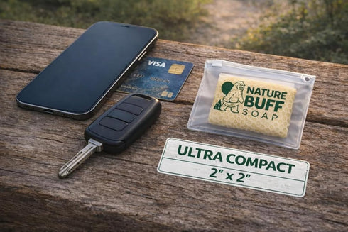 2-Pack Backpacking Biodegradable Soap Unscented Travel-Sized Camping Soap Bars -All-In-One Essentials Outdoor