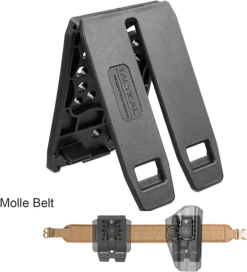 Tactical Scorpion Gear Polymer Modular MOLLE Adapter for Gun Holsters and Magazine Pouches, Black