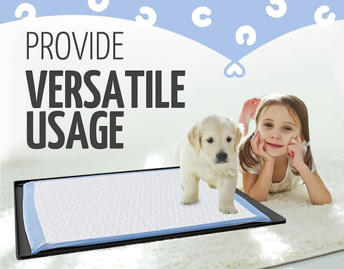2 30 23 Skywin TidyFriend Pk Pee Pad Holder Tray for x Pee Pads with Corner Lock Holes, Raised Edges, Non-Spill, Easy