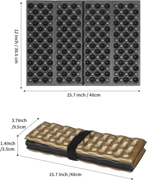 Backpacking FOCHIER F Stadium Seat Pad, Camping Foam Pad, Foldable Z Stadium Seat Cushion Insulated Sitting Pad