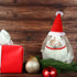 2 Pieces Guinea Christmas Hat - Adjustable Elastic Band Santa Claus Cap for Small Animal Christmas Party Decor