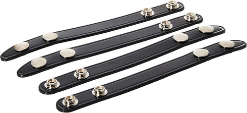 Safariland Duty Gear Chrome Snap Belt Keeper - 4PACK - High Gloss Black