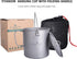 Outdoor Titanium Pot with Lid, 750ml - 2900ml, Folding Bail Handle, Camping Hiking Picnic Set
