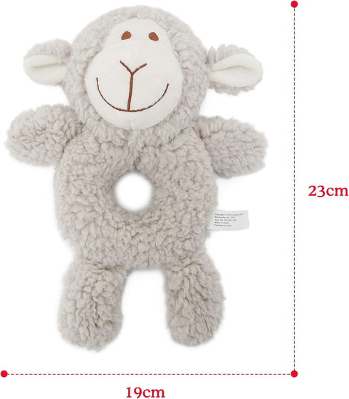 Senior Fleece Ring Body, Calming Lavender Dog Toy for Senior Dogs, Grey, 19cm x 23cm