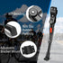 Flexzion Adjustable Aluminum Kickstand for Mountain Bike, Fits 22-26 Inch Tires, Black Rear Mount Side Stand