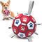 Dog Balls, Interactive Tug of War Toys, Soccer Ball with 9 Nylon Straps for Indoor Outdoor Play, Gift for Small Medium