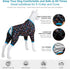 LovinPet Full Body Suit for Large Dogs - Lightweight Stretchy Fabric, Jungle Friends Grey Print, Medium