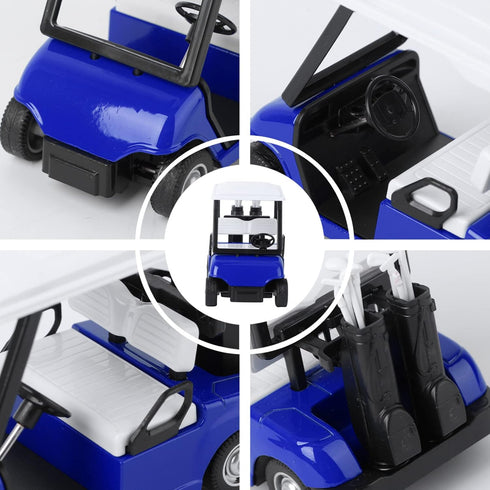 IMIKEYA Mini Golf Cart Die Cast Metal Model - 1:20 Scale Pullback Action Golfcart Vehicle