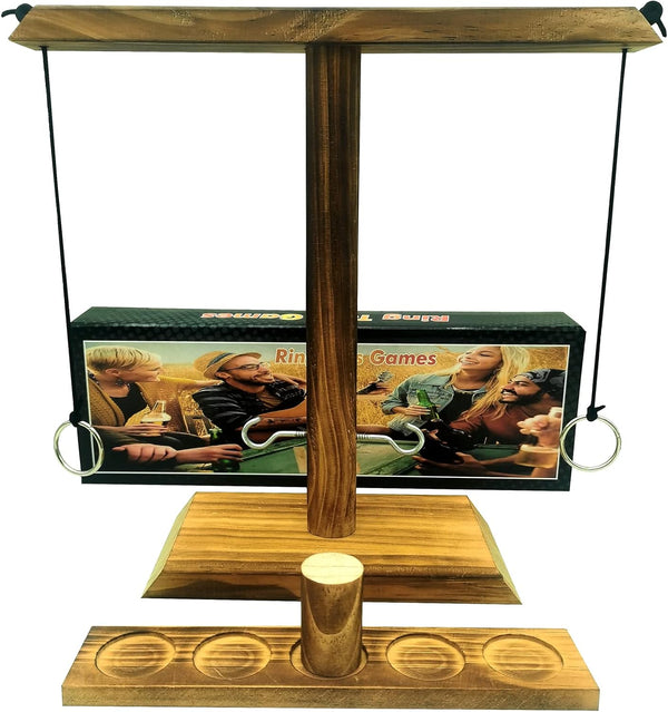 Board Games for Indoor/Outdoor Family & Party Fun - Ring Toss Game