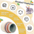 Iffitya 16 Pcs Stacking Cups for Rabbits, Colorful Bunny Toys for Rabbits and Small Animals, Nesting Rabbit Toys
