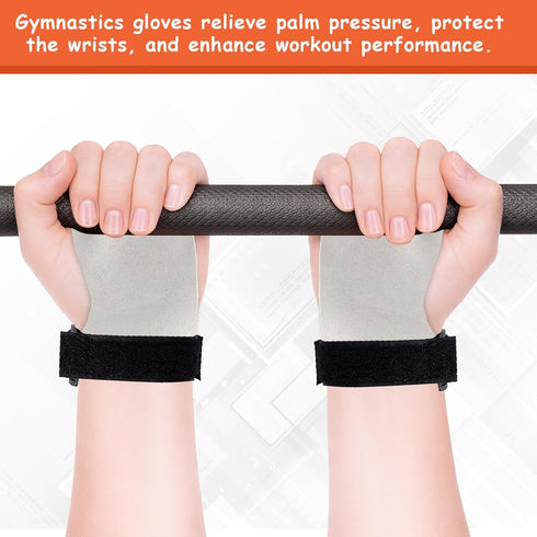 FDFuZhao 2 Pairs Gymnastics Hand Grips, Gymnastics Equipment for Kids