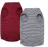 WEONE Dog Summer T-Shirts, Striped Cotton Vest, Breathable Soft Clothes for Small Medium Large Dogs, XS