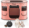 Dog Playpen, Portable Pet Cat PlayPen, 600D Oxford Dog Kennel Tent Crate,