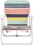 MIIEELO Outdoor Foldable Camp Chair, Portable Leisure Chair with Arm Rest, Sturdy & Comfortable Foldable Beach Chair