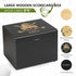 Golf Scorecard Collection Box with 5 Wooden Dividers - Organizer for Scorecards, Photos, Keepsakes; Great Gifts for Dads