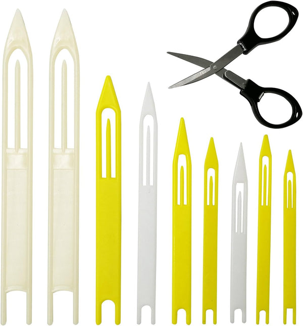 Fishing Net Repair Needle Kit: 9pcs Shuttles for Weaving and Sewing Fish Cast Net