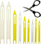 Fishing Net Repair Needle Kit: 9pcs Shuttles for Weaving and Sewing Fish Cast Net