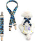 TESSVEYA Dog Suspenders for Diaper Belly Bands Canine Harness Keep Diapers and Skirts