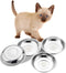 VENTION Stainless Steel Cat Bowls, Shallow Cat Food Dish, Metal Cat Dishes, Whisker Fatigue Cat Bowl